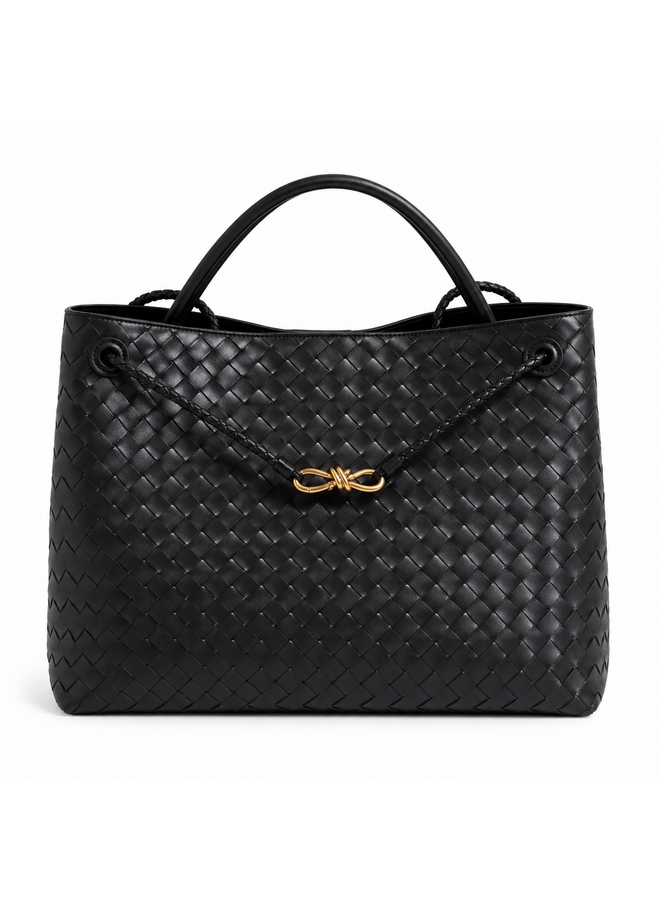 XL ADRIANA BAG LEATHER BLACK