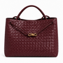 XL ADRIANA BAG LEATHER BORDEAUX
