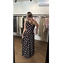DOT MAXI DRESS CHOCO/BEIGE