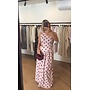 DOT MAXI DRESS PINK/BORDEAUX