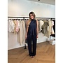 SATIN HIGH NECK NAVY