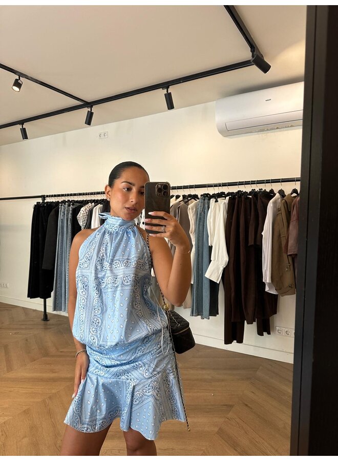 BANDANA TWO PIECE SET BLAUW