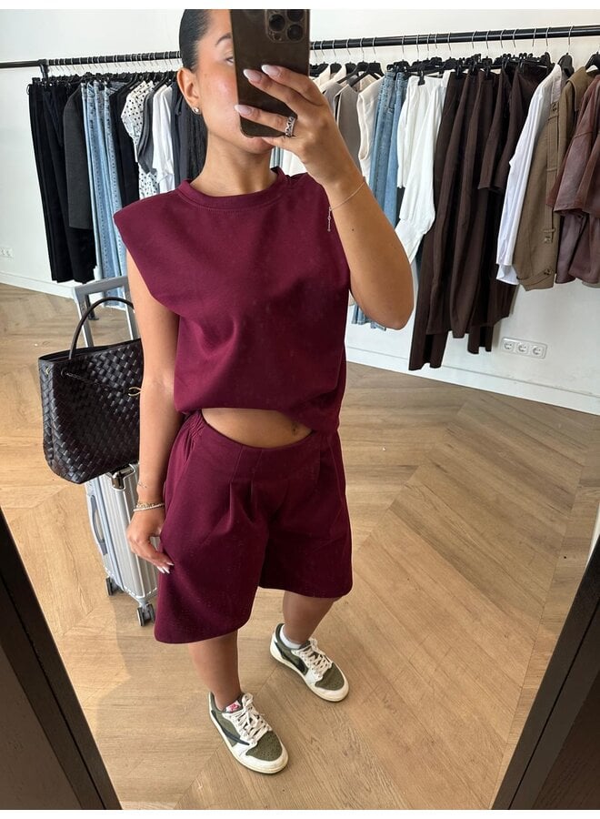 JOGGING SET ''MARIS'' BORDEAUX