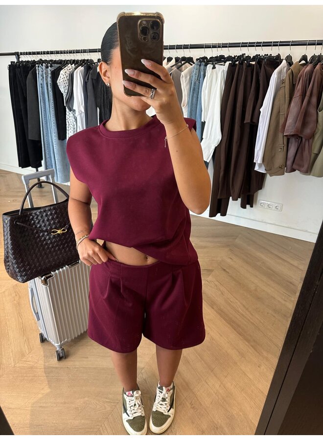 JOGGING SET ''MARIS'' BORDEAUX