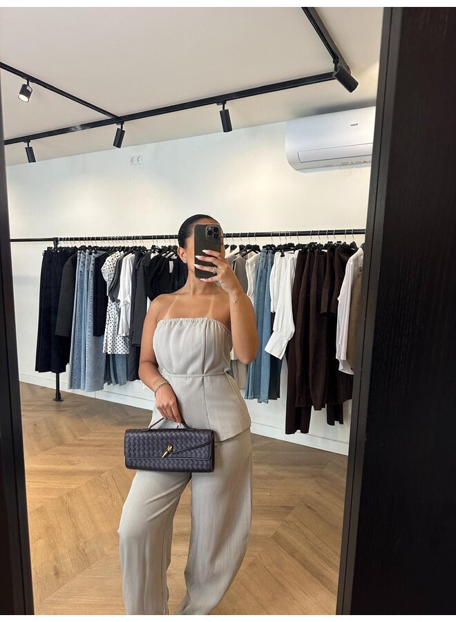 BALLOON PANTS + MATCHING TOP SET  BEIGE