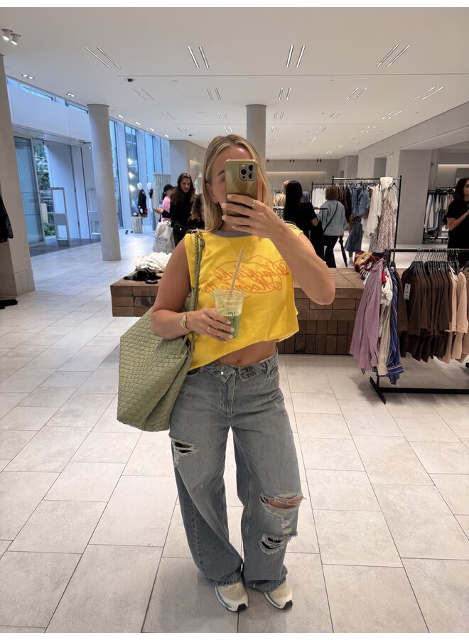 'DENISE' RIPPED BLUE/GREY JEANS