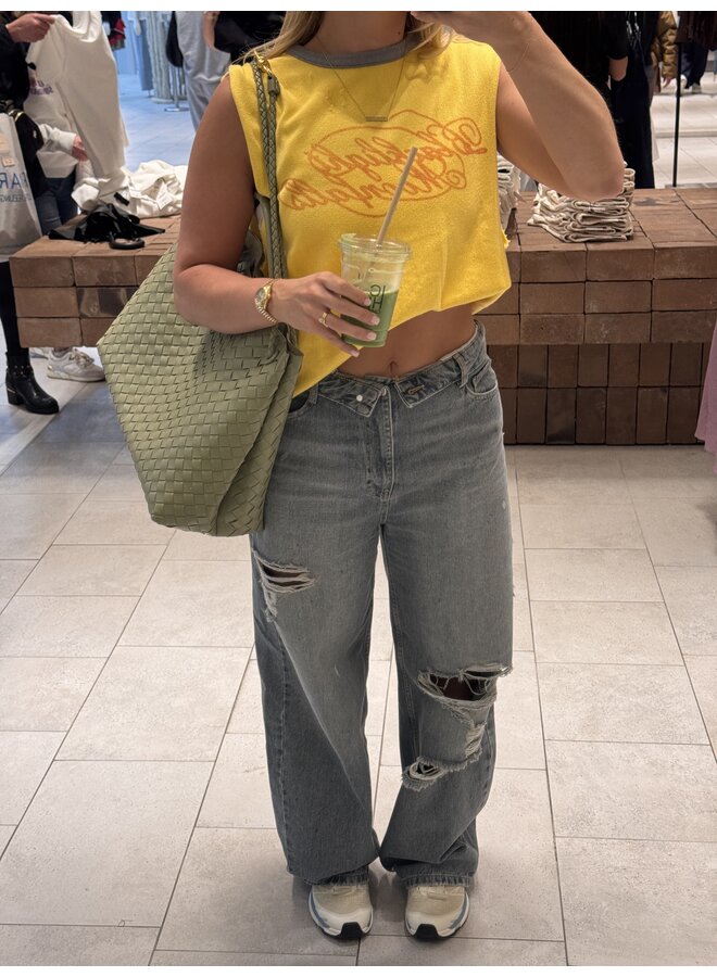 'DENISE' RIPPED BLUE/GREY  JEANS