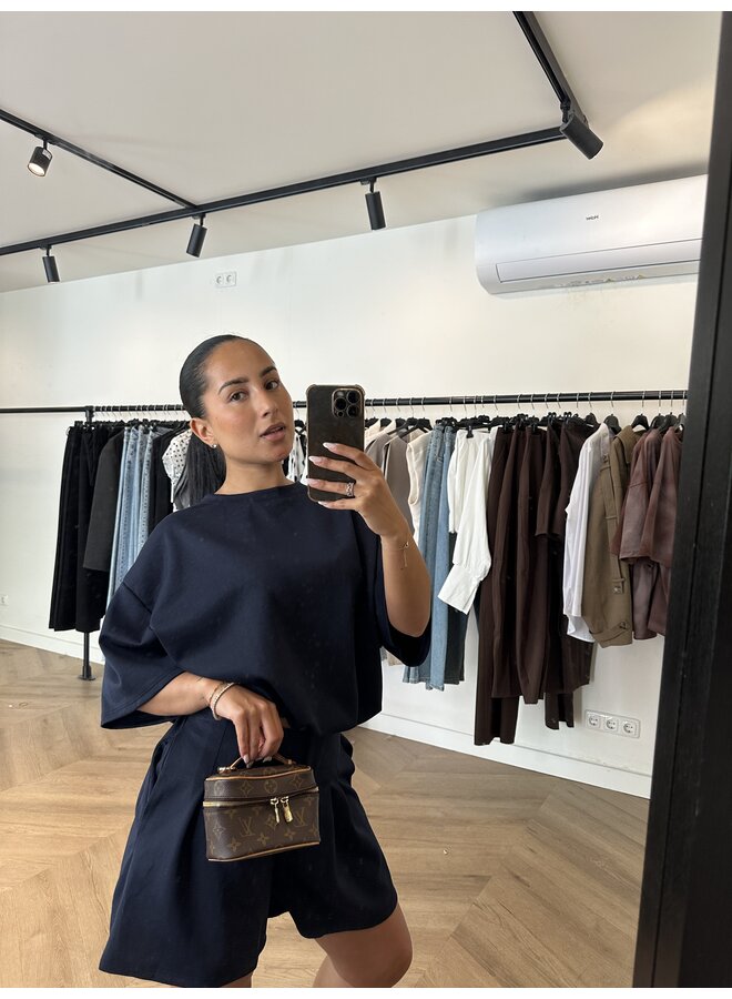 SHORT ''LIV'' JOGGING TWO PIECE NAVY