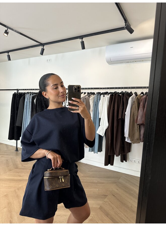 SHORT ''LIV'' JOGGING TWO PIECE NAVY