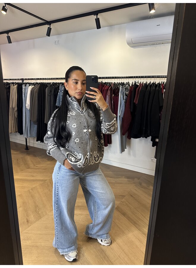 BAGGY STRETCH JEANS QUEEN HEARTS