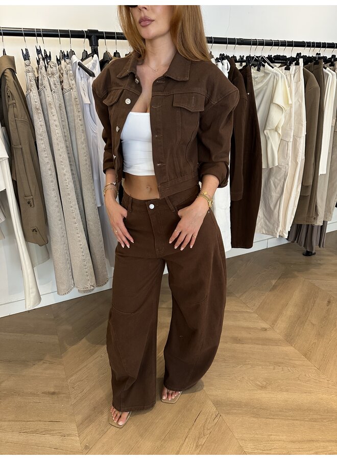 CHOCO DENIM “ANNA” JACKET (Deel van set) - Copy