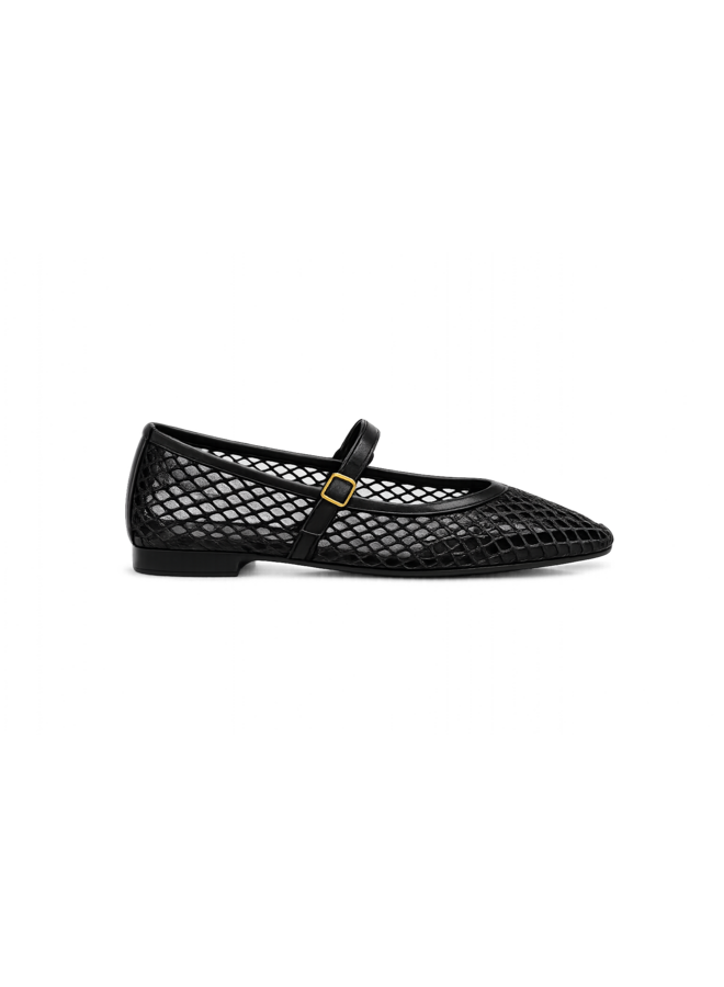 MESH BALLERINA ZWART (Pre order duurt 4 dagen)
