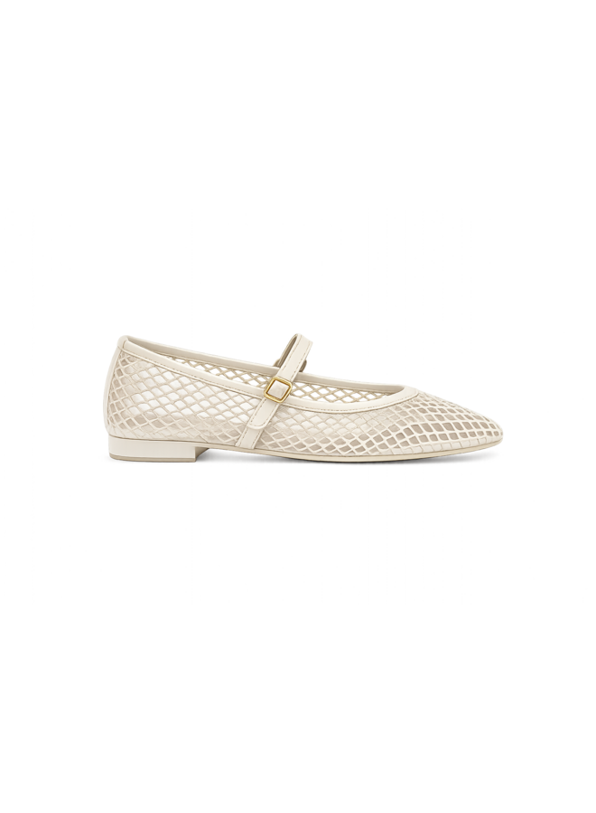 MESH BALLERINA WIT (Pre order duurt 4 dagen)
