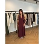 HALTERDRESS MINI GLITTER BORDEAUX