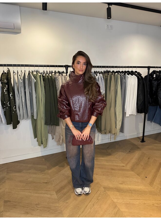 'QUINTY' JACKET BORDEAUX