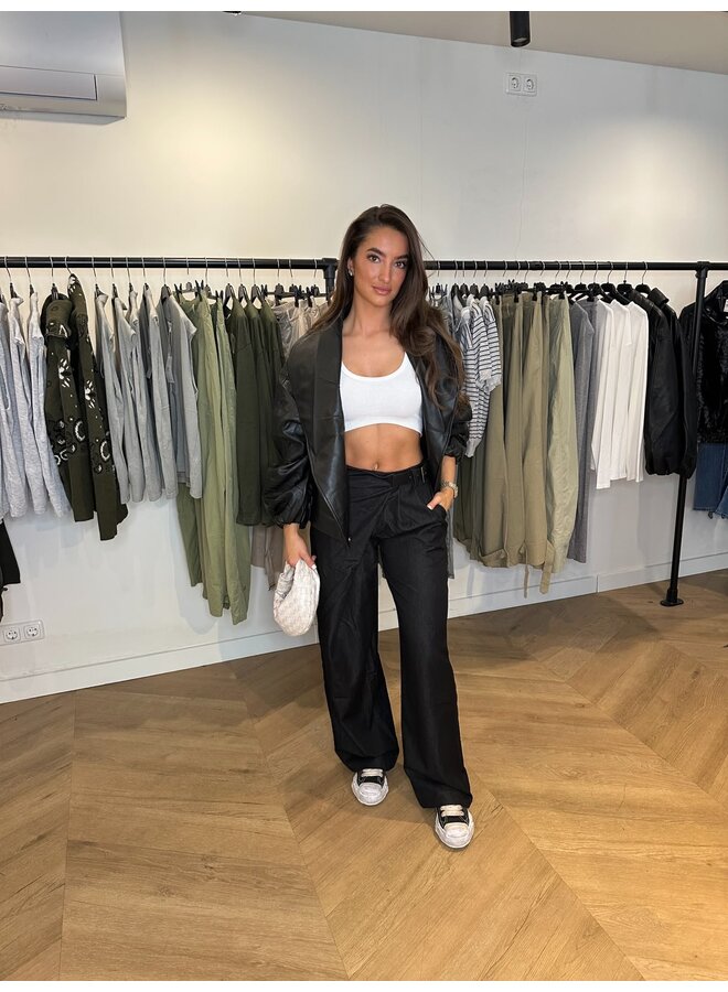 OVERSLAG PANTALON MET RIEM