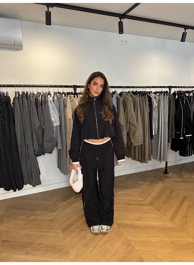 LINED BLACK PANTALON (Deel van set)
