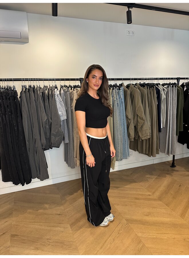 LINED BLACK PANTALON (Deel van set)