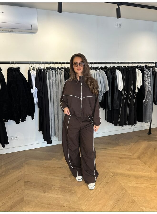TRACK JACKET “JULIA” COFFEE
