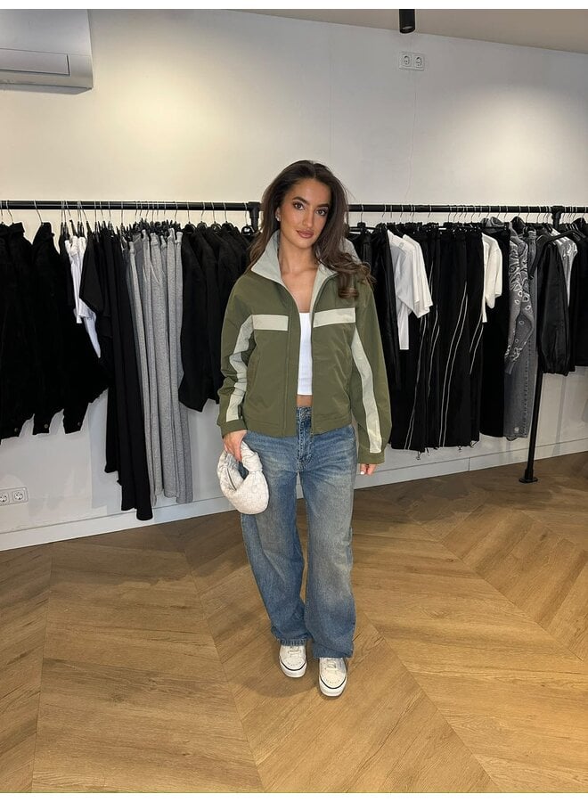 BOMBER JACKET ARMY-BEIGE