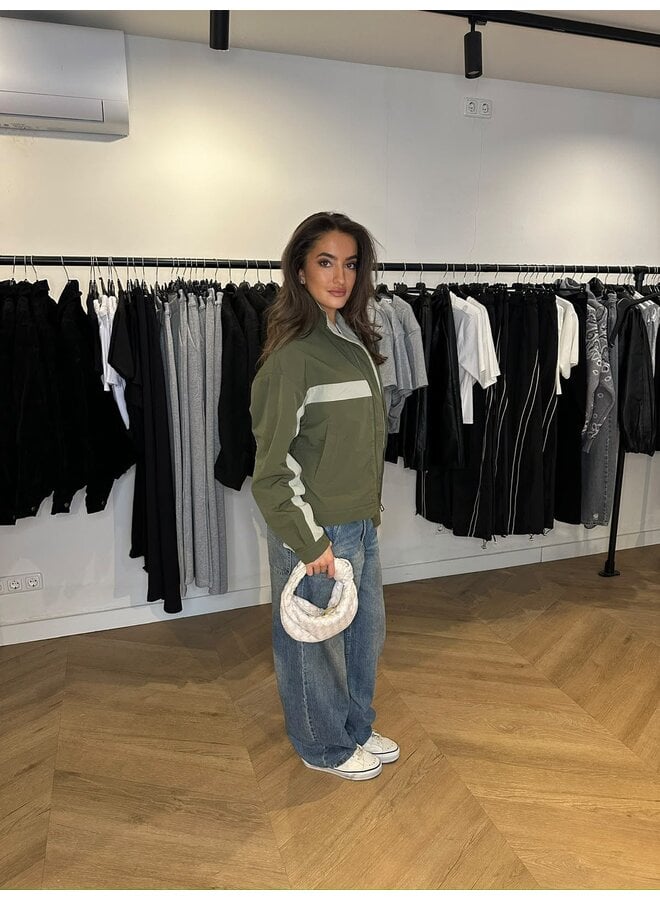 BOMBER JACKET ARMY-BEIGE
