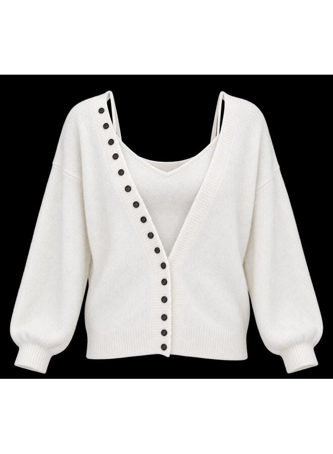 TWO PIECE KNIT TOP + VEST WIT