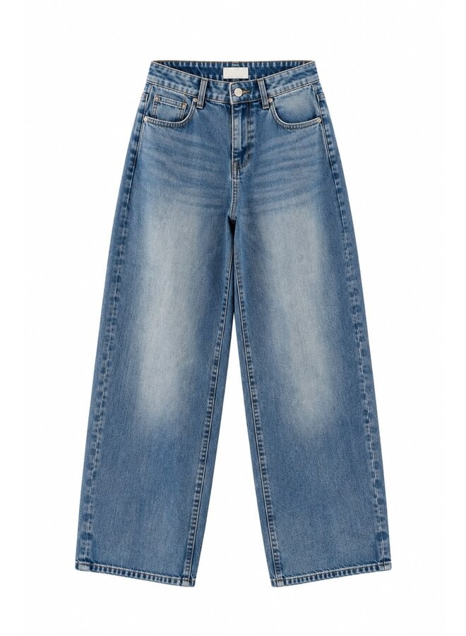 BAGGY PERFECT BASIC LOW RISE JEANS DARKER