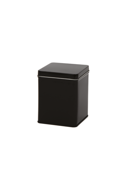 Schwarze Teedose 75x75