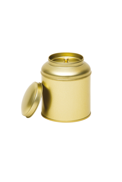 Goud Theeblik met Binnendeksel