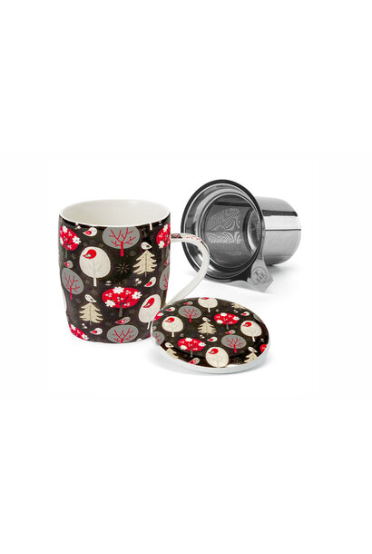 Theemok  plus zeefje "Woodland Whisper"