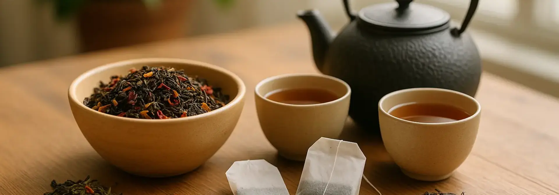 Wat is het verschil tussen losse thee en theezakjes?