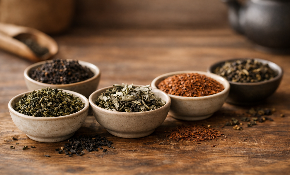 Natuurlijke thee? 5 soorten