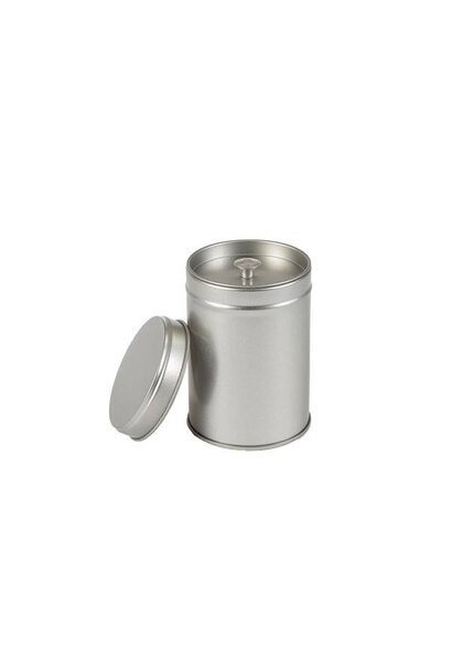Silberne Teedose mit Innendeckel Klein