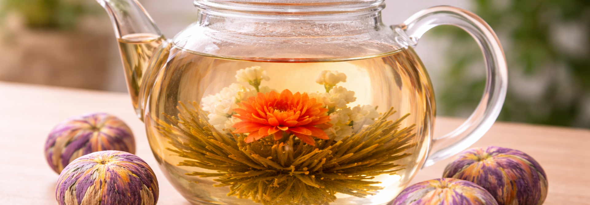 Hoe werkt een theebloem? 