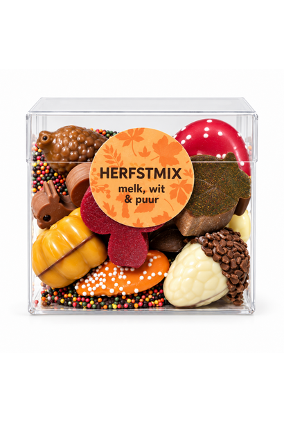 Herfstchocolade – bakje herfstmix 200 gram
