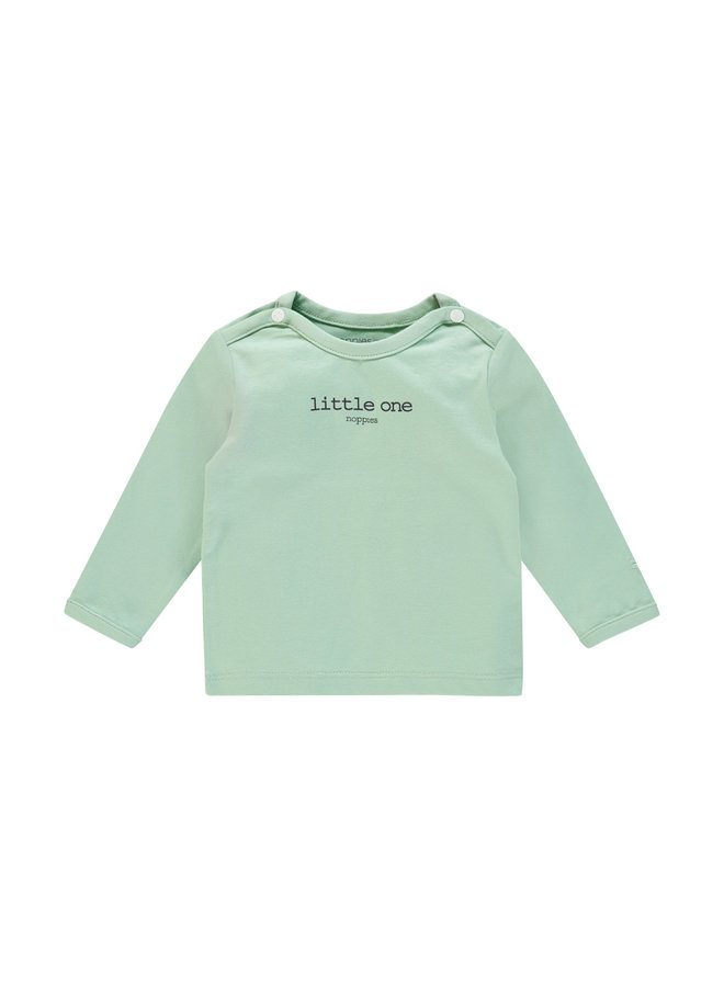 Noppies Lichtgroen Shirt Met Opdruk 'little one'