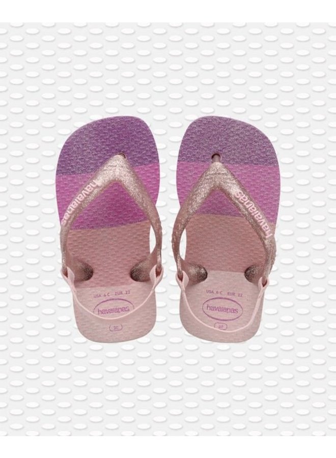 Havaianas baby teenslippers palette glow candy pink