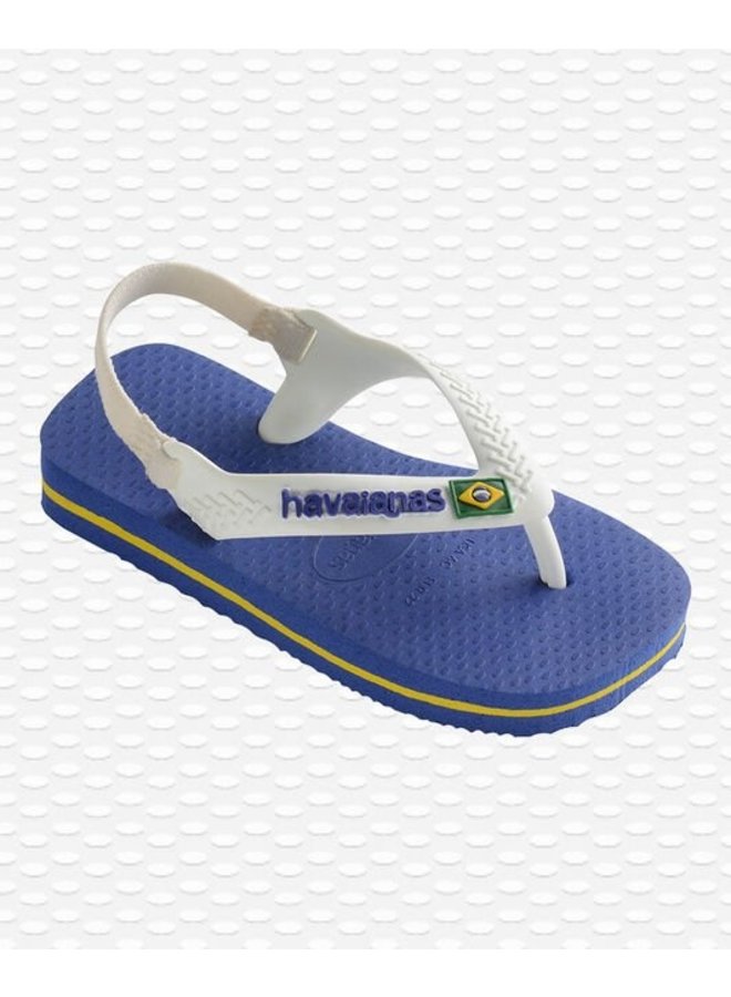 Havaianas baby teenslippers brasil logo marine blue