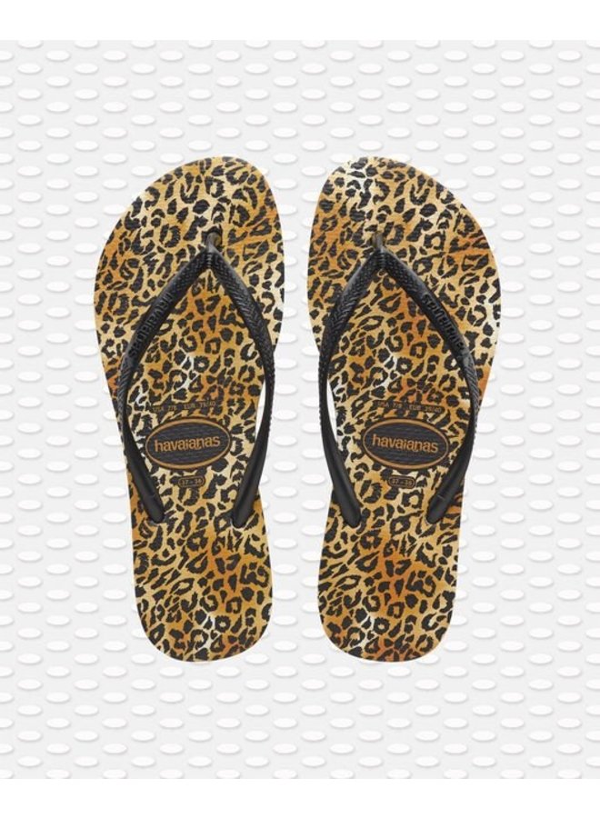 Havaianas teenslippers slim leopard black