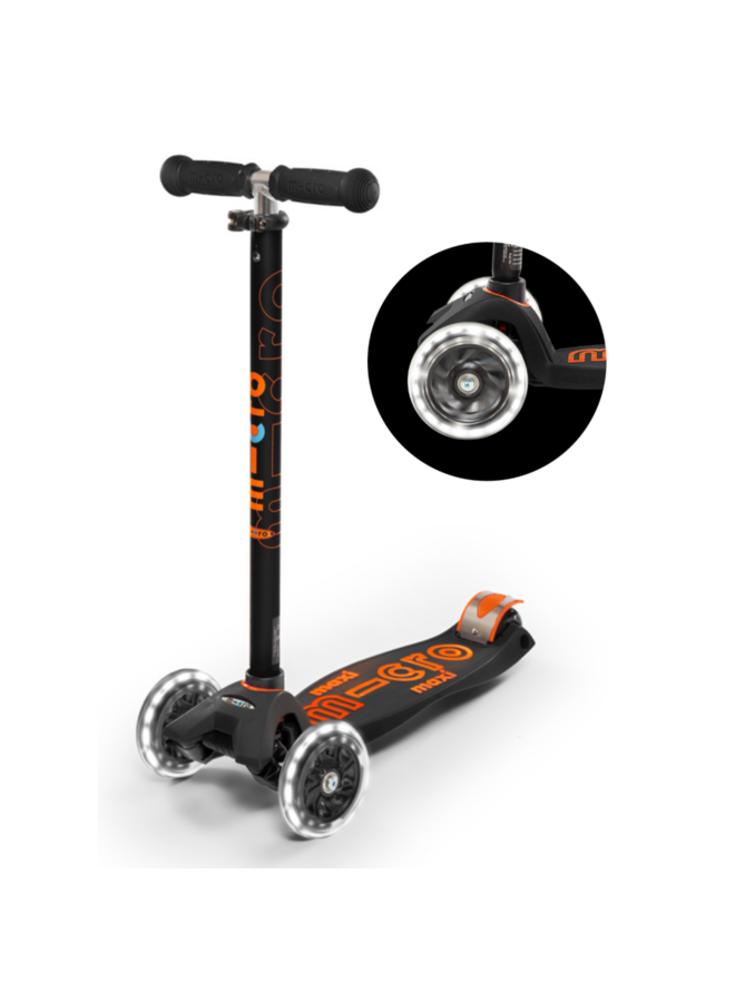 Micro step maxi deluxe LED zwart