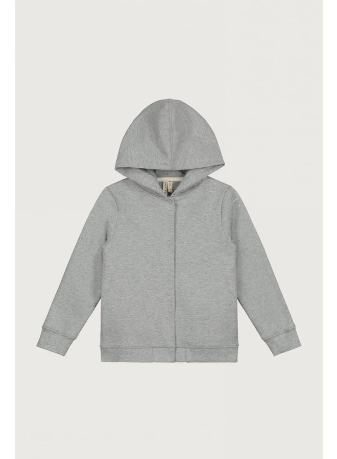 Gray Label hooded cardigan grey melange