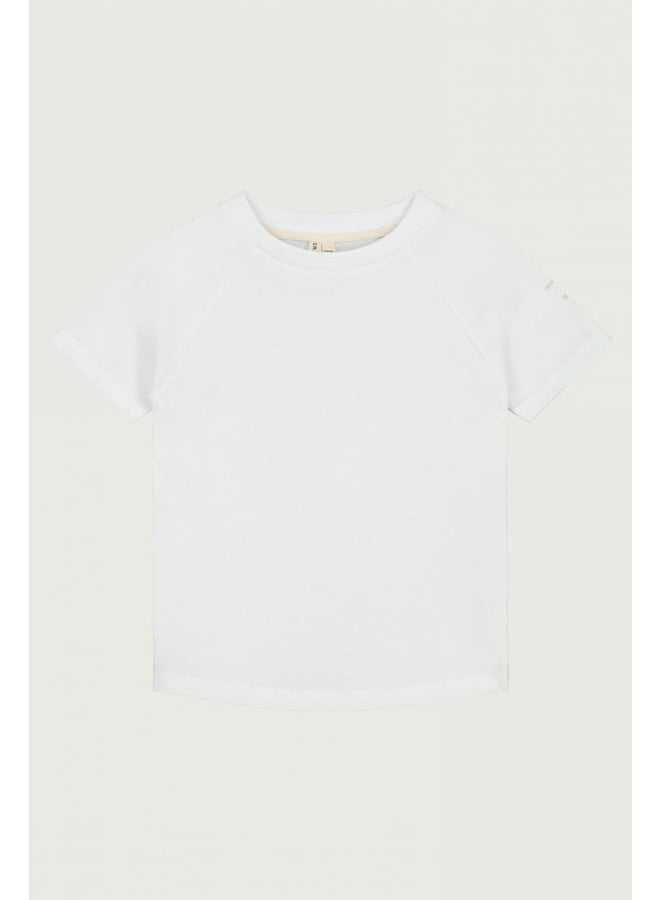 Gray label crewneck tee white