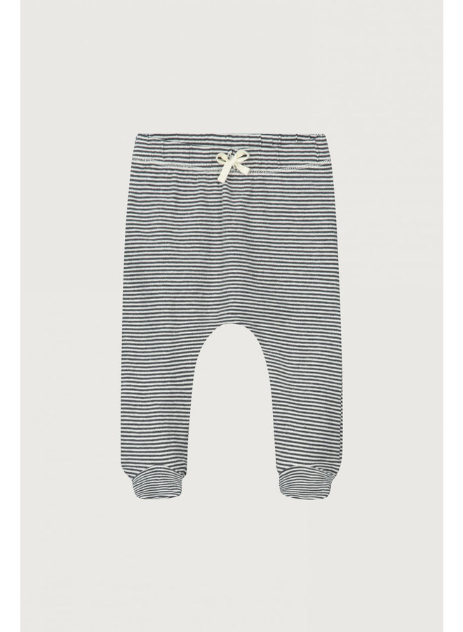 Gray label baby pants footies nearly black/cream