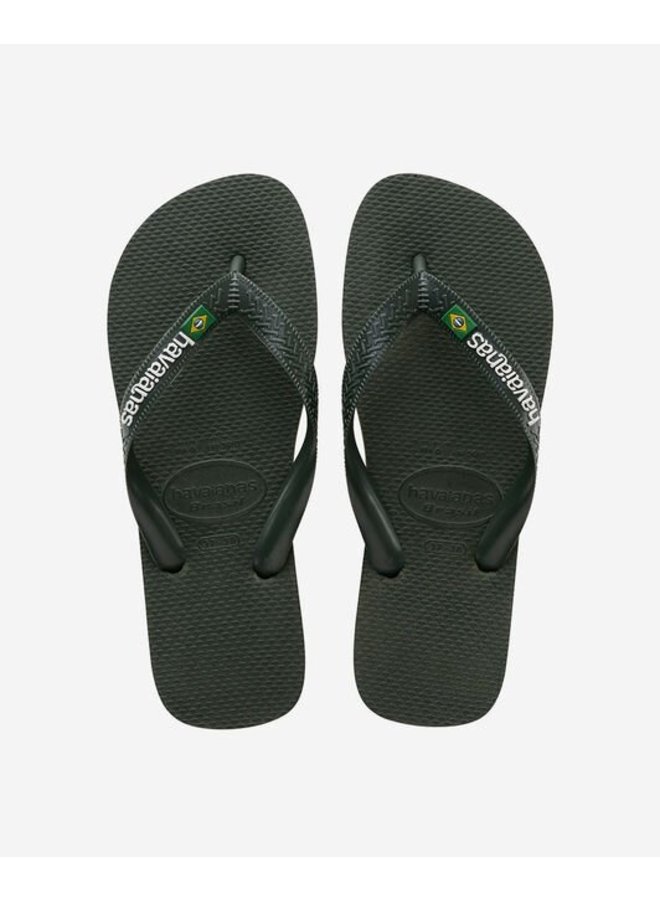 Havaianas teenslippers brasil logo green olive