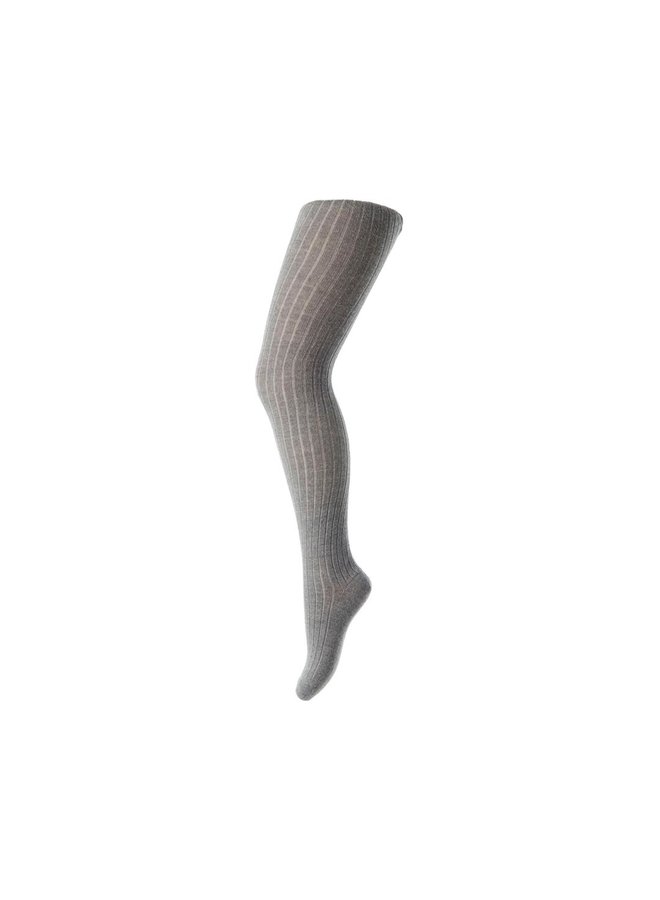 MP cotton rib tights grey melange