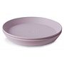 Mushie bordje dinner rond soft lilac 2-set