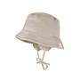 Vissershoedje Baby met oorklepjes beige