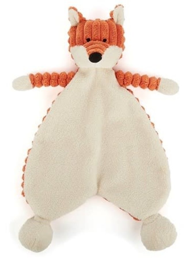 Jellycat corduroy knuffeldoekje vos