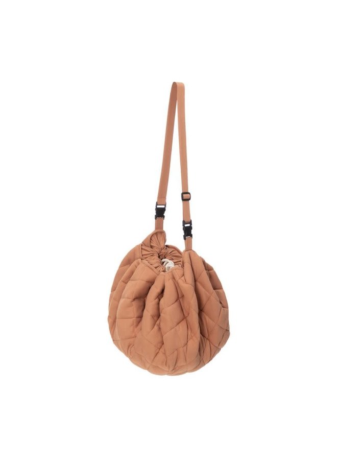 Play & Go Tawny Brown babymat/ opbergzak organic