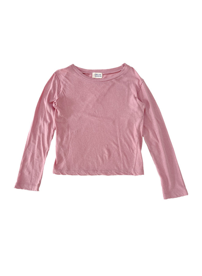 LLTQ T-shirt Lange Mouwen Roze